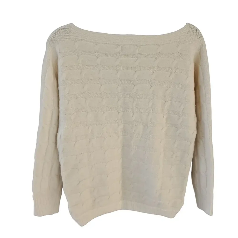 Military Hippie Forever Roses Cream Knit Sweater Size S NWT - Picture 3 of 8